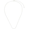 ALL BLUES SILVER STRING NECKLACE