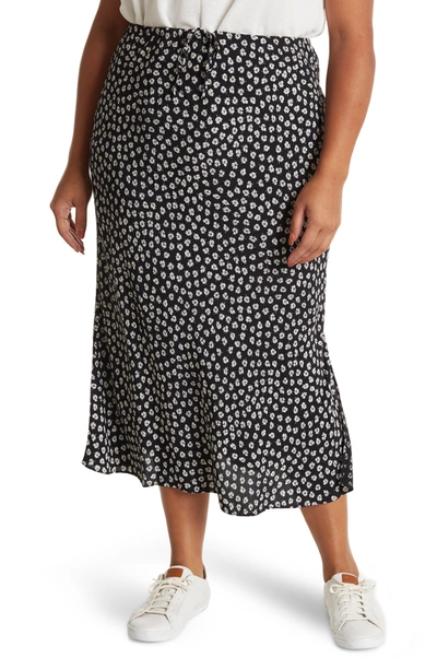 Wrap Skirt Madewell Floral Midi Skirt Madewell Woodcut Flowers