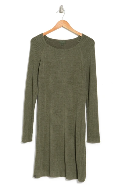 Barefoot Dreams Ribbed Knit Nightgown In Olive