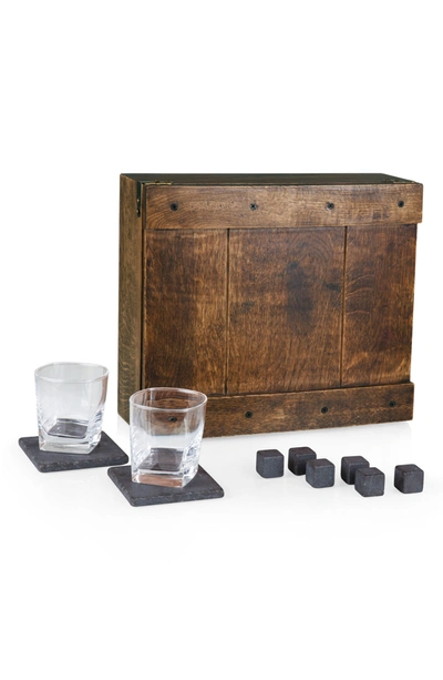 Legacy Picnic Time 11-piece Whiskey Box Gift Set In Brown