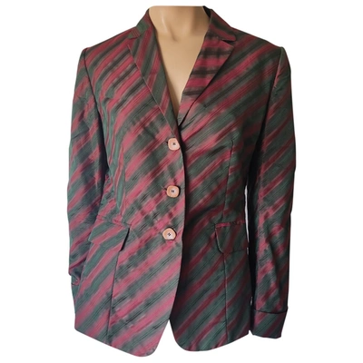 Pre-owned Romeo Gigli Silk Blazer In Multicolour