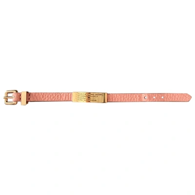 Pre-owned Marc By Marc Jacobs Leather Bracelet In Pink