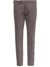 BERWICH GREY COTTON TAILORED trousers,MORELLO73XGABBITUME