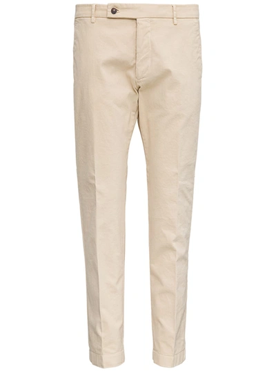 Berwich Beige Cotton Tailored Pants