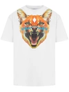Marcelo Burlon County Of Milan White Cotton T-shirt With Print In White