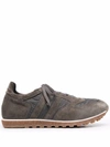 ALBERTO FASCIANI PANELLED LACE-UP SNEAKERS