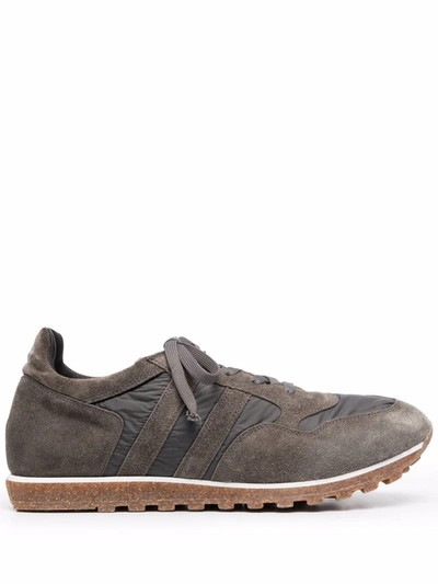 Alberto Fasciani Panelled Lace-up Trainers In Grau