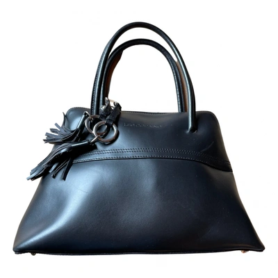 Pre-owned Les Copains Leather Tote In Black
