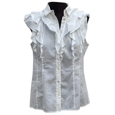 Pre-owned Escada Blouse In White