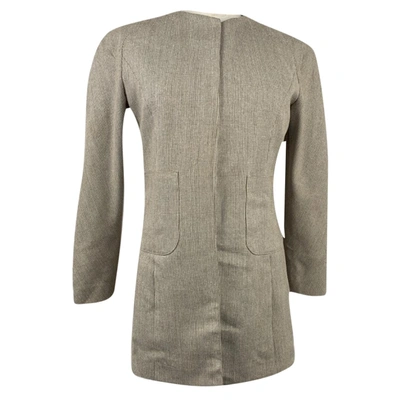 Pre-owned Valentino Silk Blazer In Beige