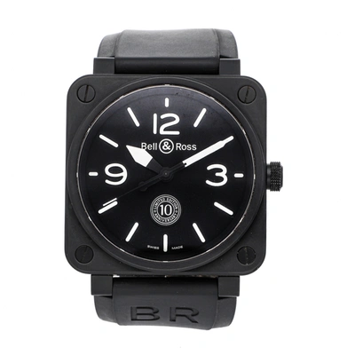 Pre-owned Bell & Ross Br-01 Ceramic Watch In Black