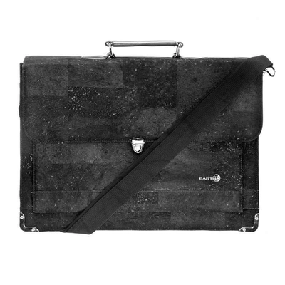 Earth Cork Faro Black Briefcase Ck3002