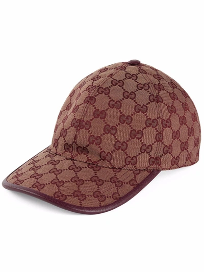 Gucci Gg-canvas Six-panel Cap In Brown