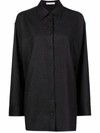 The Row Elada Button-down Shirt In Grey