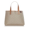 GUCCI GG SUPREME WEB TOTE BAG,5EE9F3EA-7D58-60C7-4116-B12122E92C1D