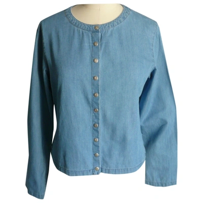 Pre-owned Agnès B. Short Vest In Blue