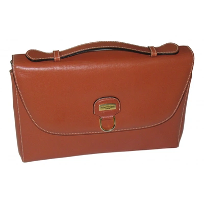 Pre-owned Courrèges Leather Satchel In Brown