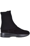 Hogan Black Interactive Boots In Black