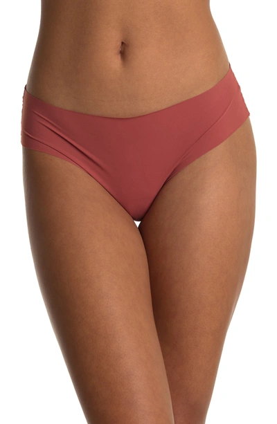 B.tempt'd By Wacoal B.bare Cheeky Panties In Marsala