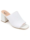 Journee Collection Lorenna Block Heel Mule In White