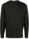 Dell'oglio Crew-neck Merino Jumper In Green