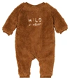 LOUISE MISHA BABY JAMES FAUX SHEARLING ONESIE,P00599003