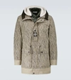 Stone Island Naslan Light Watro Rain Camo Reflective Parka Jacket In Beige