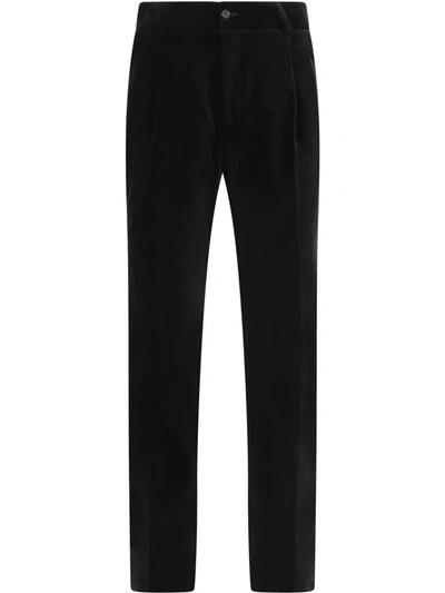 Dolce & Gabbana Tailored Straight-leg Trousers In Black