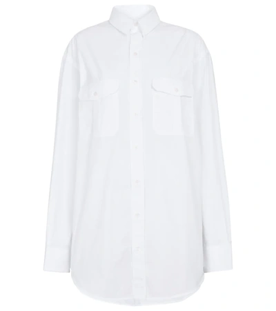 Wardrobe.nyc Wardrobe. Nyc Cotton Poplin Shirt Dress In White