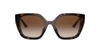 Prada Pr 24xs Rectangle-frame Sunglasses In Brown