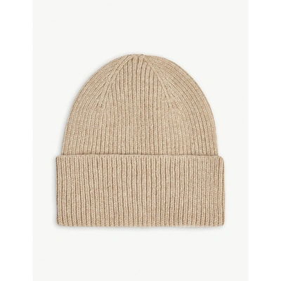 Colorful Standard Recycled Merino Wool Beanie Hat In Desert Khaki