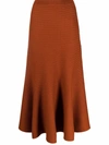 GABRIELA HEARST HIGH-WAISTED KNITTED MAXI SKIRT