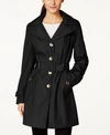 CALVIN KLEIN HOODED SINGLE-BREASTED WATER-RESISTANT TRENCH COAT