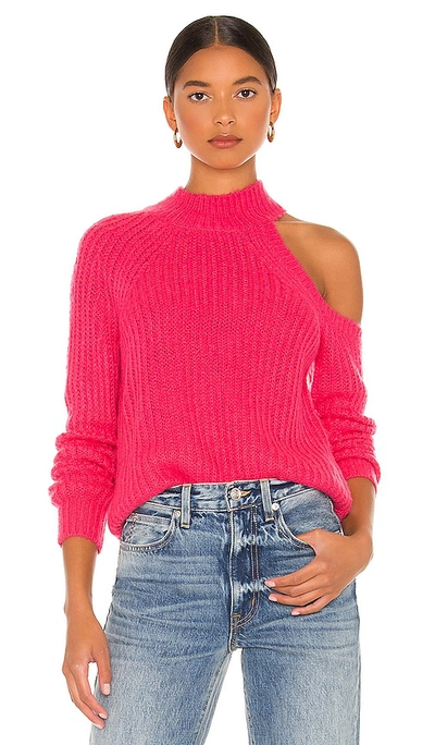 Lovers & Friends Alba Cold Shoulder Sweater In Pink