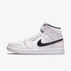 Jordan Air  1 Mid Women's Shoes In Light Violet,white,black