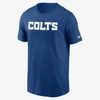 Nike Indianapolis Colts Primetime Wordmark Essential  Men's Nfl T-shirt In Blue