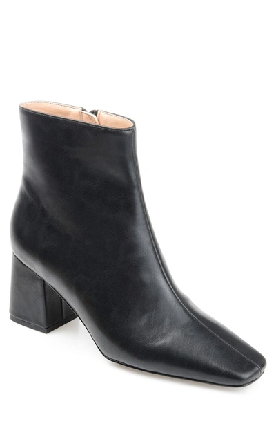 Journee Collection Haylinn Vegan Leather Bootie In Black