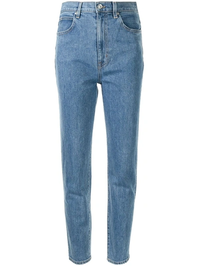 Slvrlake Beatnik Straight-leg Cropped Jeans In Light Blue