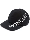 Moncler Diagonal Logo-print Baseball Cap In Schwarz
