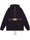 GUCCI LOGO-PATCH LONG-SLEEVE TOP