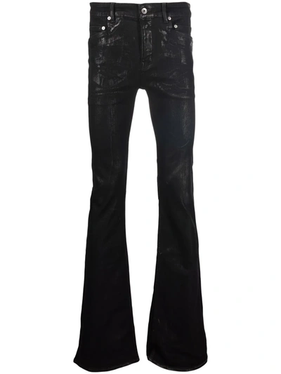 パンツ Rick Owens /TYRONE BOOTCUT PANTS Rick Owens Slashed Tyrone Bootcut Denim in Black | WHAT'S ON THE STAR?