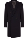 DOLCE & GABBANA DOUBLE-BREASTED CASHMERE-WOOL COAT