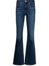 Veronica Beard Beverly High-rise Flared Jeans In Blue