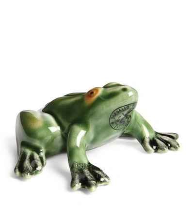 Bordallo Pinheiro Earthenware Frog In Green