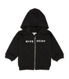 GIVENCHY KIDS RUFFLE-DETAIL LOGO HOODIE (6-36 MONTHS),16533752