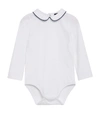 TROTTERS PIPED-COLLAR MILO BODYSUIT (0-24 MONTHS),17378865