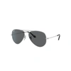 Ray Ban Aviator @collection Sonnenbrillen Silber Fassung Grau Glas 58-14 In Silver
