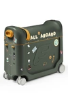 Stokke Kids' Bedbox® 19-inch Ride-on Carry-on Suitcase In Olive
