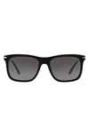 PRADA 56MM SQUARE SUNGLASSES,PR 18WS56-YP