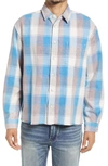 John Elliott Hemi Point Sur Check Oversize Cotton Button-up Shirt In Point Sur Check